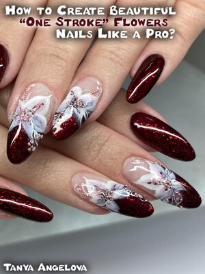 cover image of How to Create Beautiful "One Stroke" Flowers Nails Like a Pro?